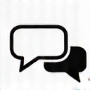 Speech bubbles icon, representing follow-up support
